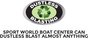Sport World Boat Center can Dustless Blast Almost Anything